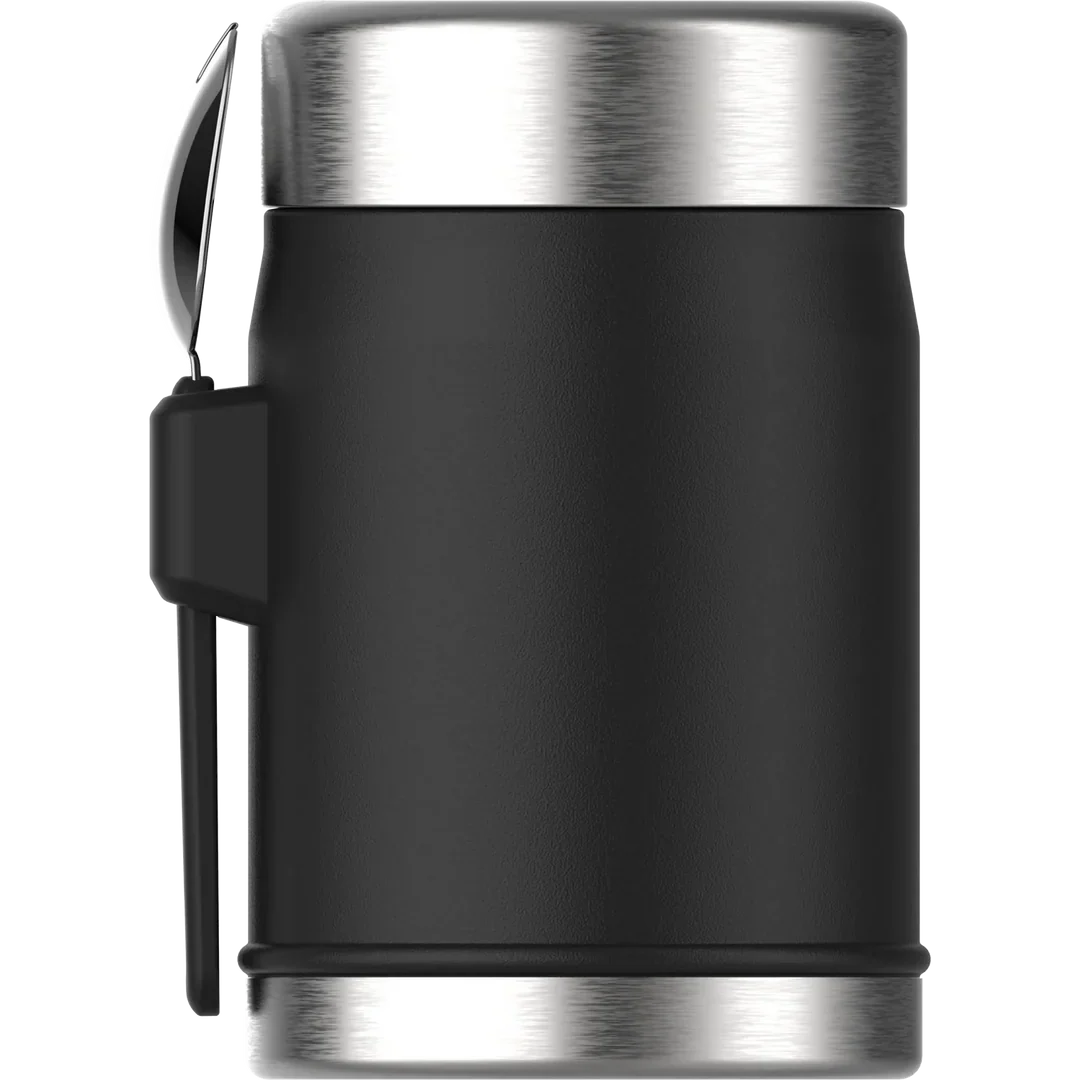 Stanley The Legendary Food Jar + Spork .4L / 14oz - Matte Black Pebble