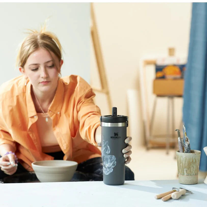 IceFlow™ Flip Straw Tumbler Pipetli Termos | 0.89L