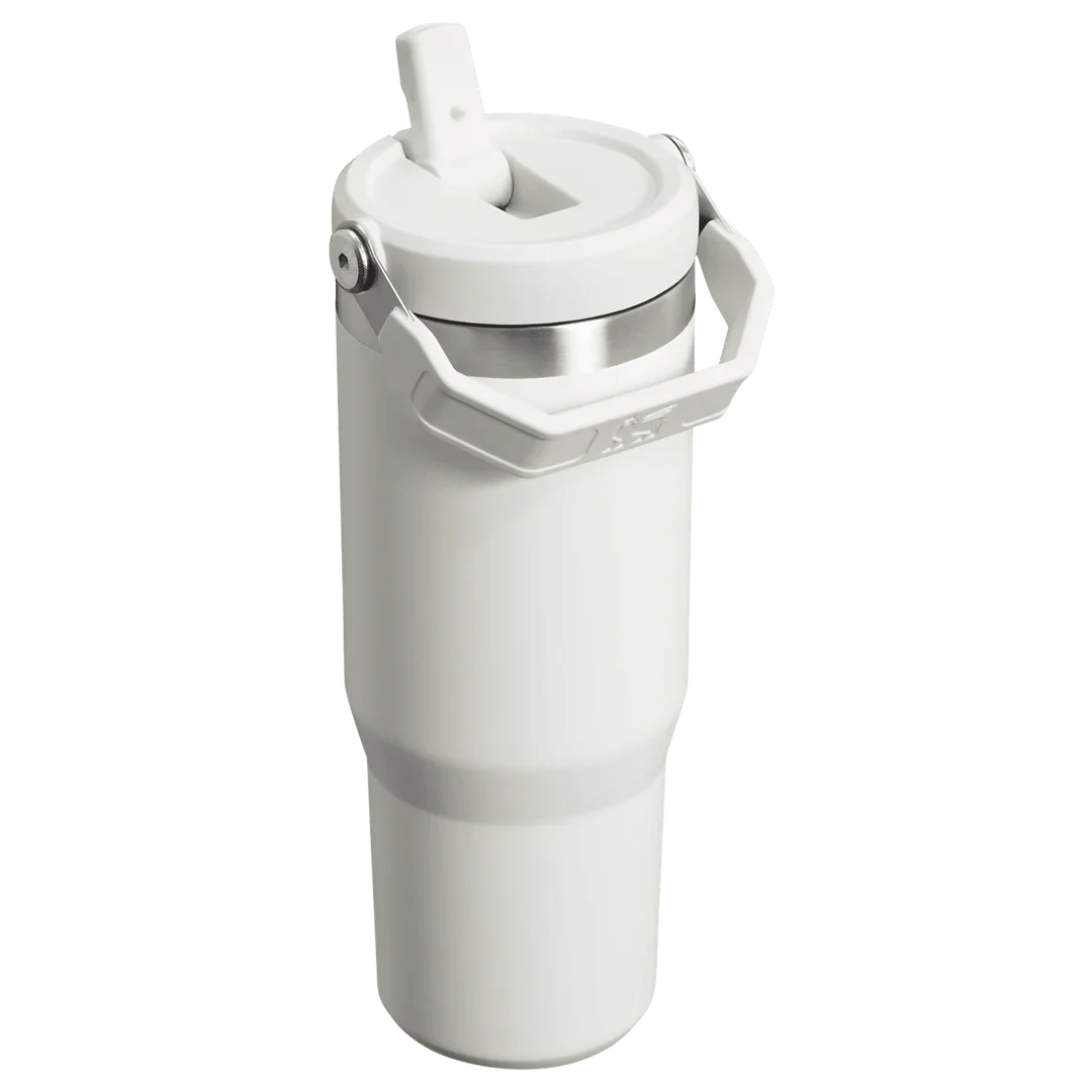 Stanley IceFlow™ Flip Straw Tumbler Pipetli Termos Buz Beyaz - 0.89L