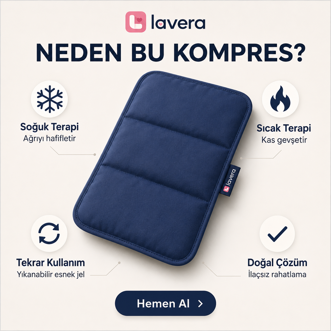 Lavera™ Sıcak & Soğuk Terapi Kompresi