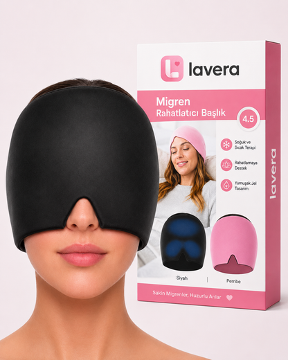 Lavera™ Migren Şapkası – Göz Maskeli Sıcak & Soğuk Terapi