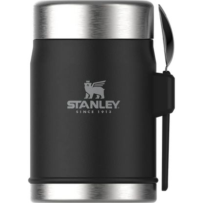 Stanley The Legendary Food Jar + Spork .4L / 14oz - Matte Black Pebble