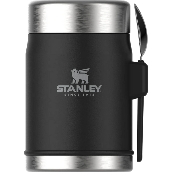 Stanley The Legendary Food Jar + Spork .4L / 14oz - Matte Black Pebble