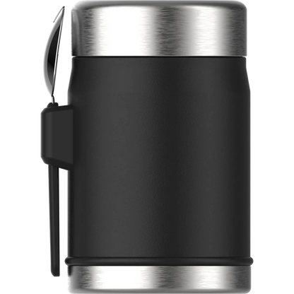 Stanley The Legendary Food Jar + Spork .4L / 14oz - Matte Black Pebble