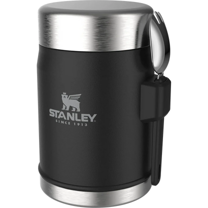 Stanley The Legendary Food Jar + Spork .4L / 14oz - Matte Black Pebble
