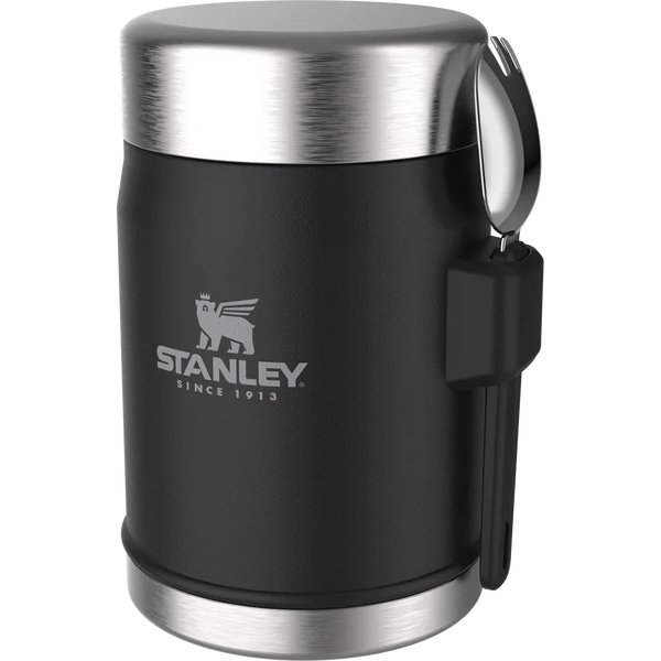 Stanley The Legendary Food Jar + Spork .4L / 14oz - Matte Black Pebble